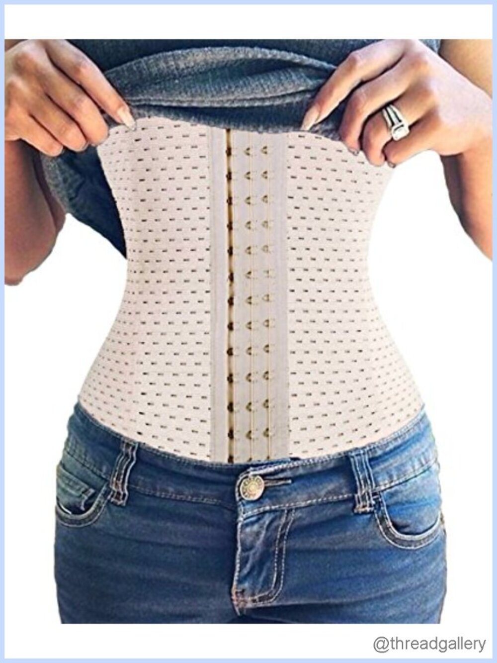 Waist Trainer Tummy Control Shapewear Nylon Spandex Corset Waist Cincher